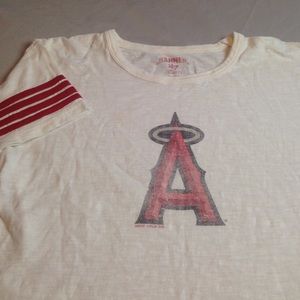 MLB ANGELS BASEBALL TEAM BEAUTIFUL TOP VINTAGE